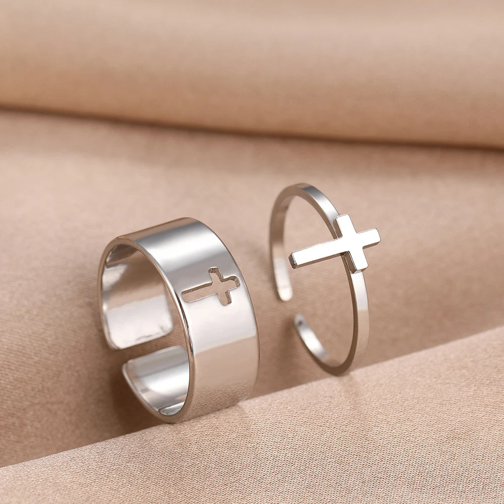 Bague pour Femme Croix Chrétienne argent
