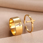 Anillo para Mujer Cruz Cristiana oro
