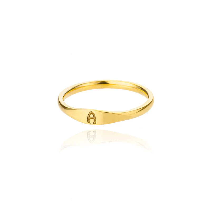 Bague femme initiale a