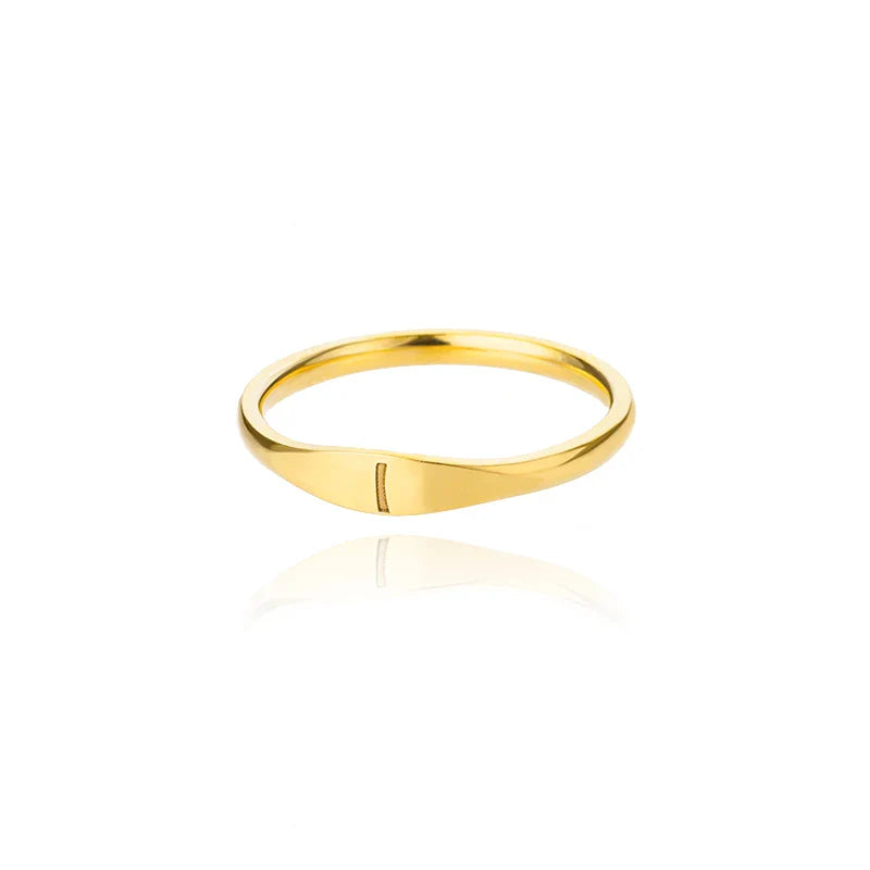 Bague femme initiale i