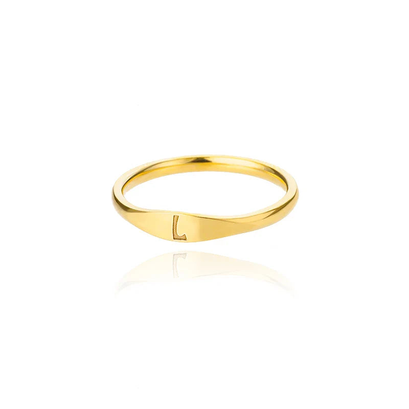 Bague femme initiale l