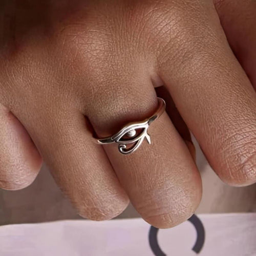Ring im ägyptischen Stil Auge des Horus Silber
