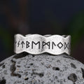 Vikingestil Ring til Mænd med Runes
