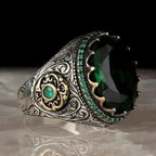 Bague pour homme ou femme arabe musulman vert