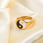 Anillo Yin Yang Hombre Mujer 