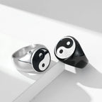 Bague Yin Yang pour Homme argent