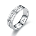 Ringe für Paare Love Ring Silber mit Diamanten