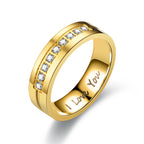 Ringe für Paare Love Ring Gold mit Diamanten