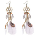 Boucles d'Oreille Attrape Rêve Plume