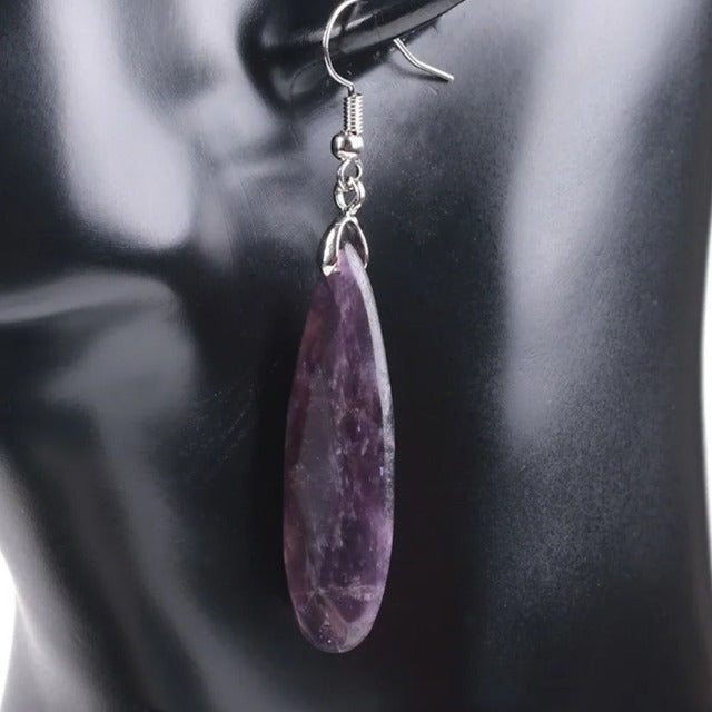 Amethyst-Silber-Ohrringe