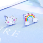 Boucles d'oreilles arc-en-ciel