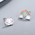 Boucles d'oreilles arc-en-ciel