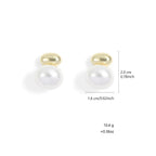 Double pearl earrings