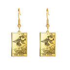 Boucles d'oreilles carte de tarot