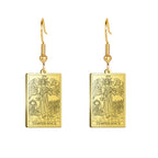Boucles d'oreilles carte de tarot
