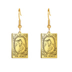 Boucles d'oreilles carte de tarot