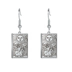 Boucles d'oreilles carte de tarot