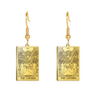 Boucles d'oreilles carte de tarot