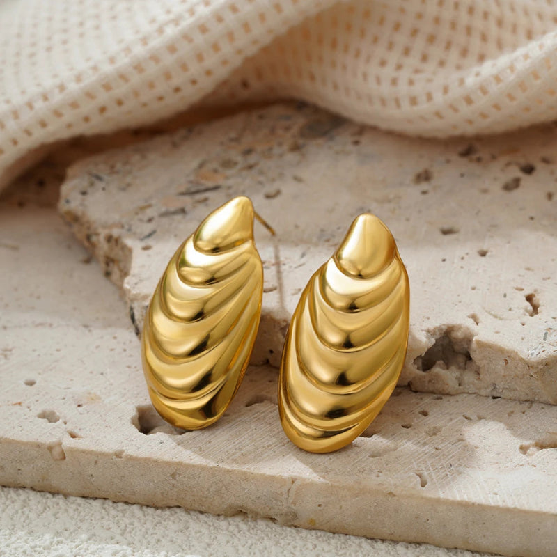 Boucles d'Oreilles Clou Coquillage Moule