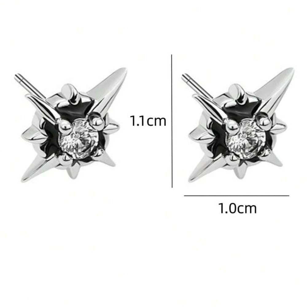 Boucles d'Oreilles Clou Etoile pour Homme