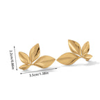 Auskarai su gėlių smeigtukais