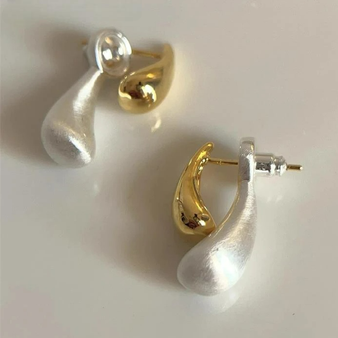 Boucles d'Oreilles Clou Goutte d'Eau