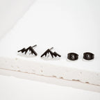 Kalnų smeigtukai moterims arba vyrams juodi