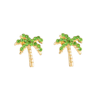 Boucles d'Oreilles Clou Palmier Femme