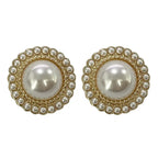 Orecchini a Bottone Vintage con Perla