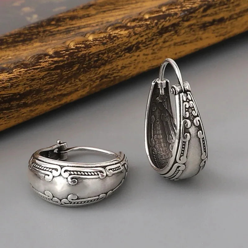 Vintage Etniske Creoler Øreringe 