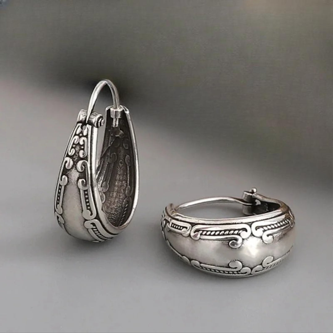 Vintage Etniske Creoler Øreringe 