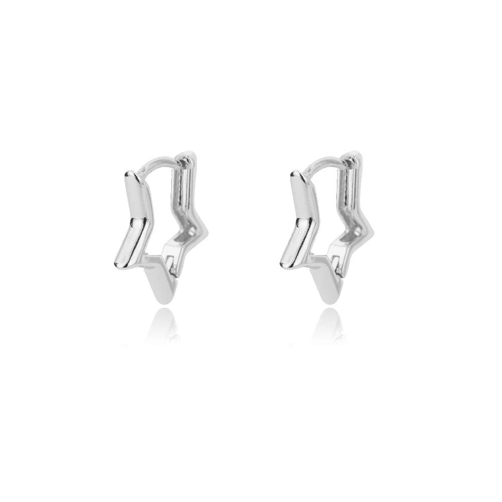 Boucles d'Oreilles Créoles Etoile