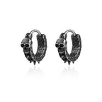 Boucles d'Oreilles Créoles Gothiques Tête de Mort
