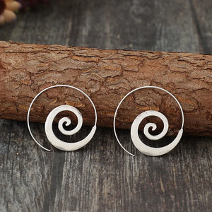 Boucles d'Oreilles Créoles Spirale