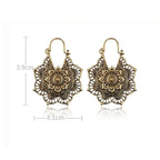 Boucles D’Oreilles Femmes Mandala Fleur