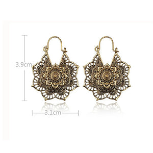 Boucles D’Oreilles Femmes Mandala Fleur