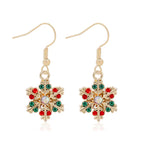 Schneeflocken-Hängende Ohrringe mit Zirkonia für Damen Stil 3