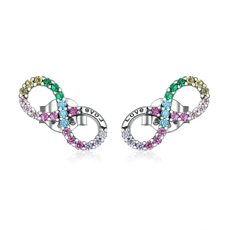Boucles D'Oreilles Infini Multicolore