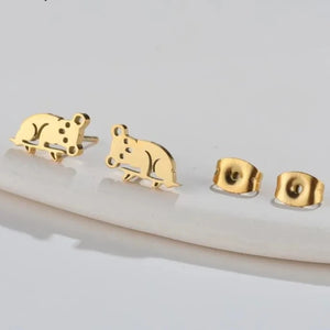 Boucles D'Oreilles Koala Mignonnes Or