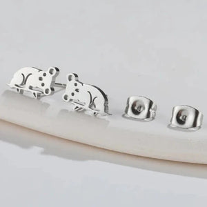 Boucles D'Oreilles Koala Mignonnes Argent