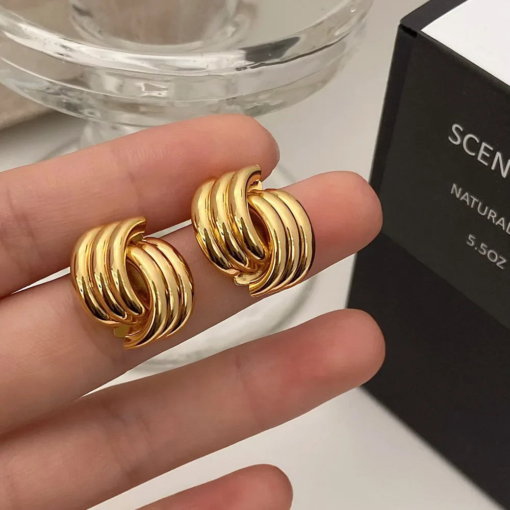Orecchini a fiocco da donna oro