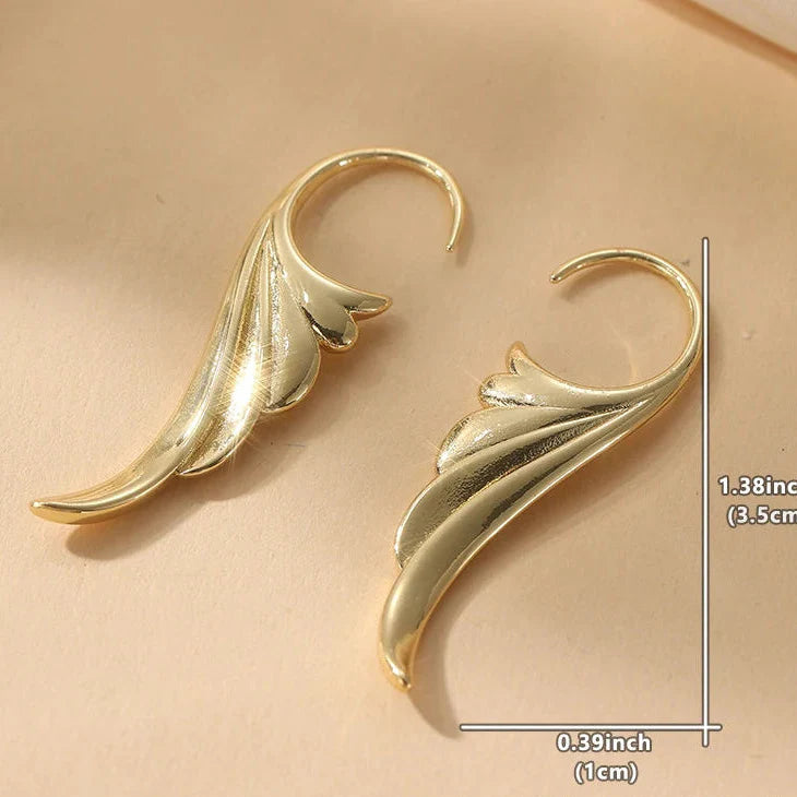 Boucles d'oreilles pendantes ailes d'ange femme