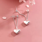 Boucles d'Oreilles Pendantes Coeur