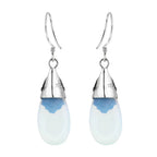 Boucles d'Oreilles Pendantes Pierre de Lune 1
