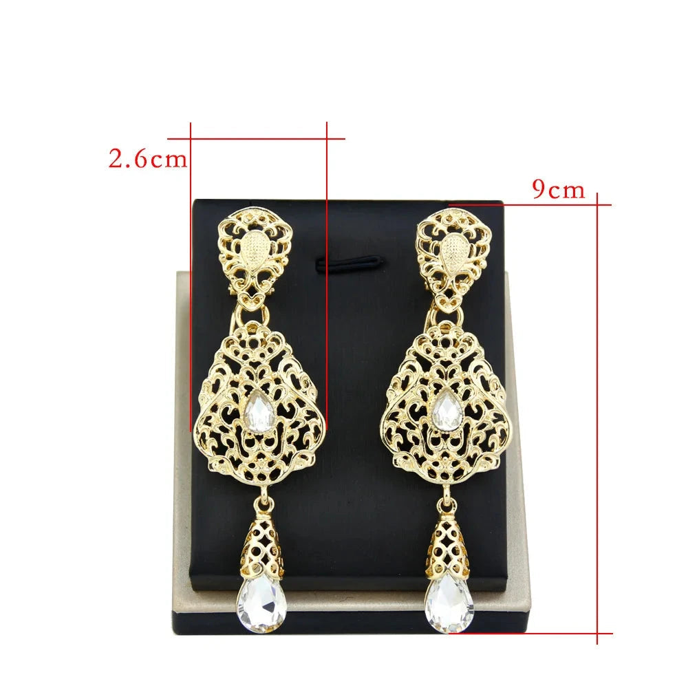 Boucles d'Oreilles Pendantes Ethniques Orientales