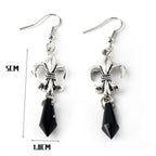 Boucles d'Oreilles Pendantes Fleur De Lys Femme