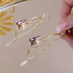 Boucles d'Oreilles Pendantes Goutte d'Eau en Zircon violet