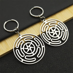 Boucles d'Oreilles Pendantes Roue d'Hécate Strophalos Femme