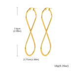 Boucles d'oreilles pendantes symbole infini