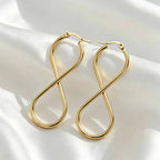 Boucles d'oreilles pendantes symbole infini